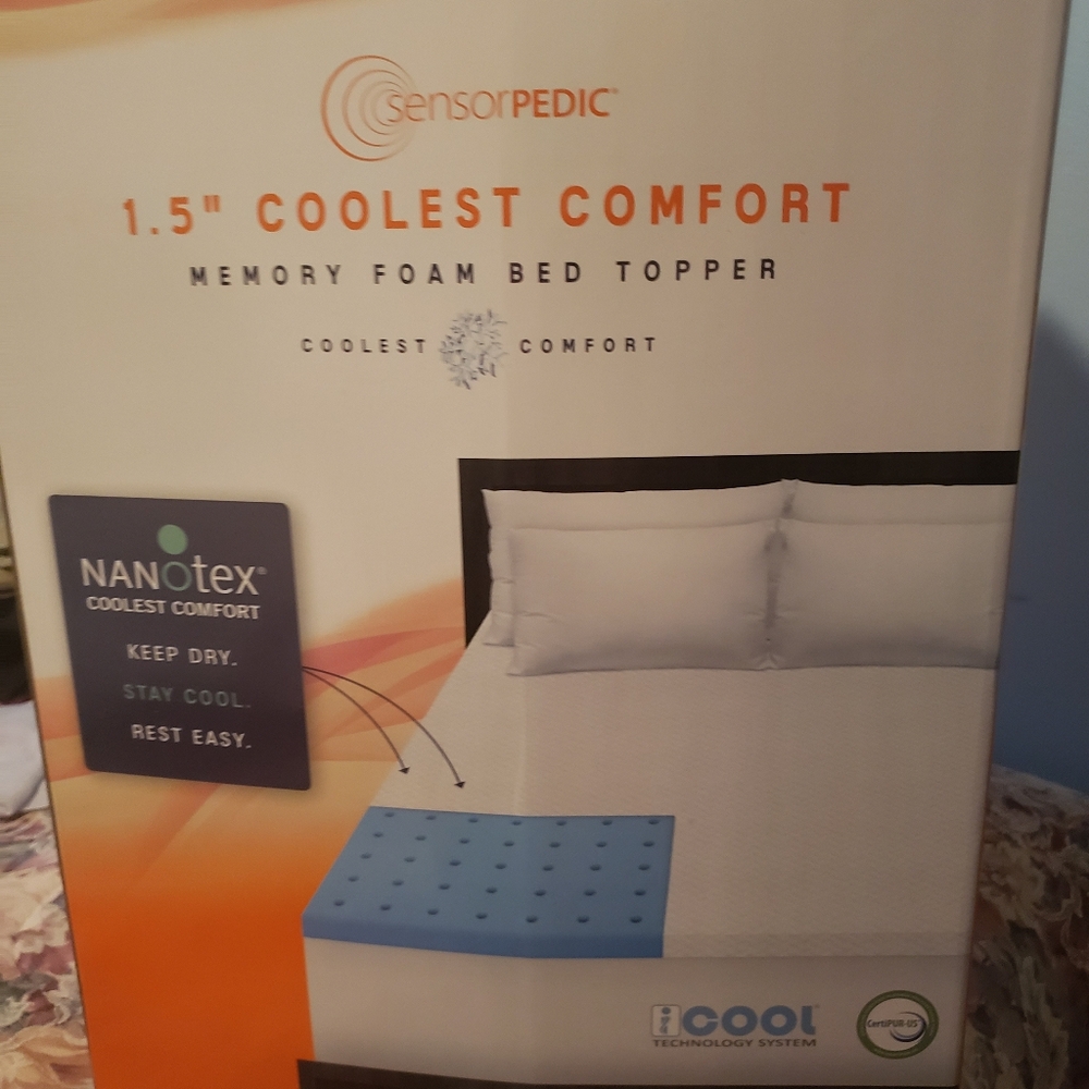 Blue Quilted Mattress Cover for Enhanced Comfort